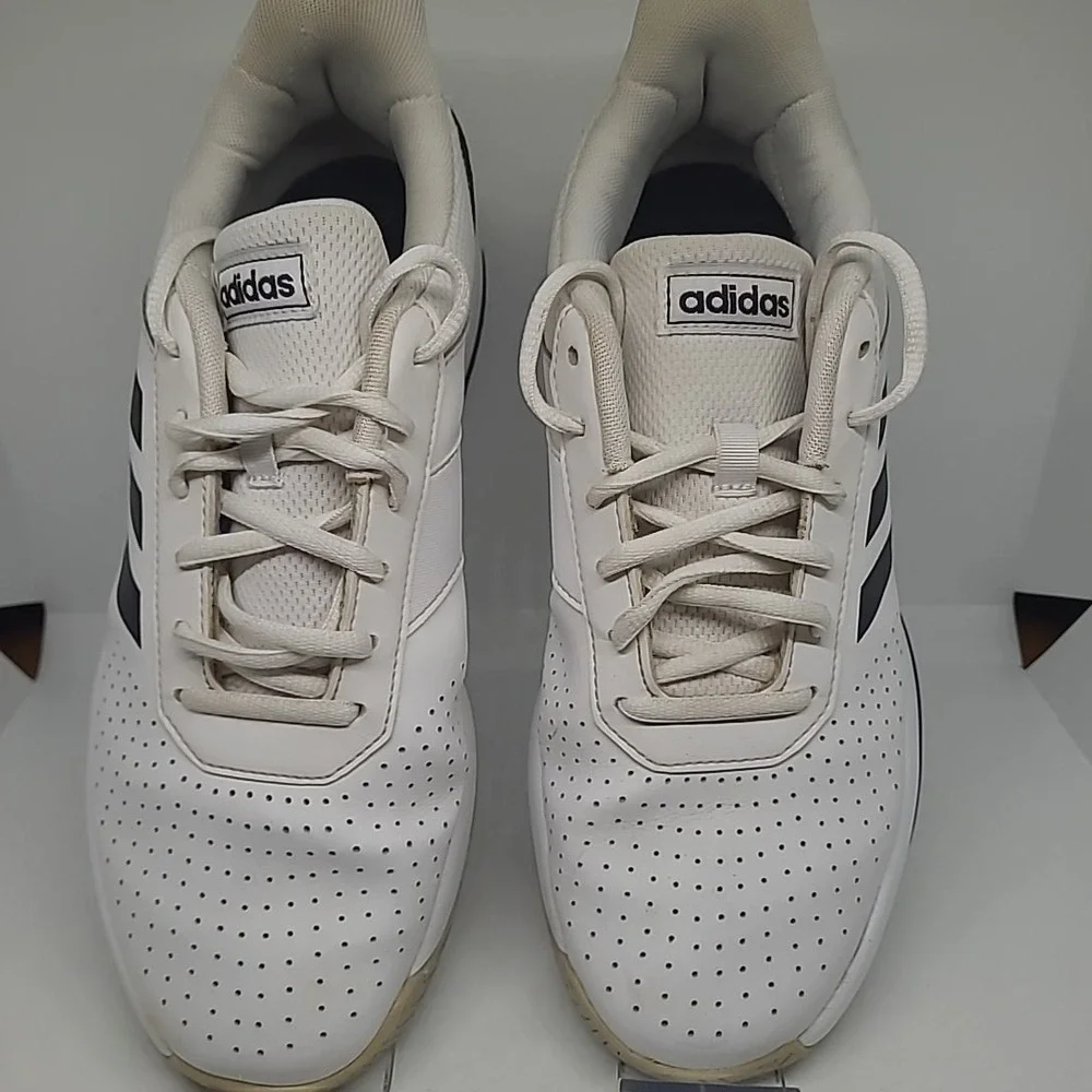 Adidas GameCourt Shoes Men White Black Sneakers Tennis Athletic Training